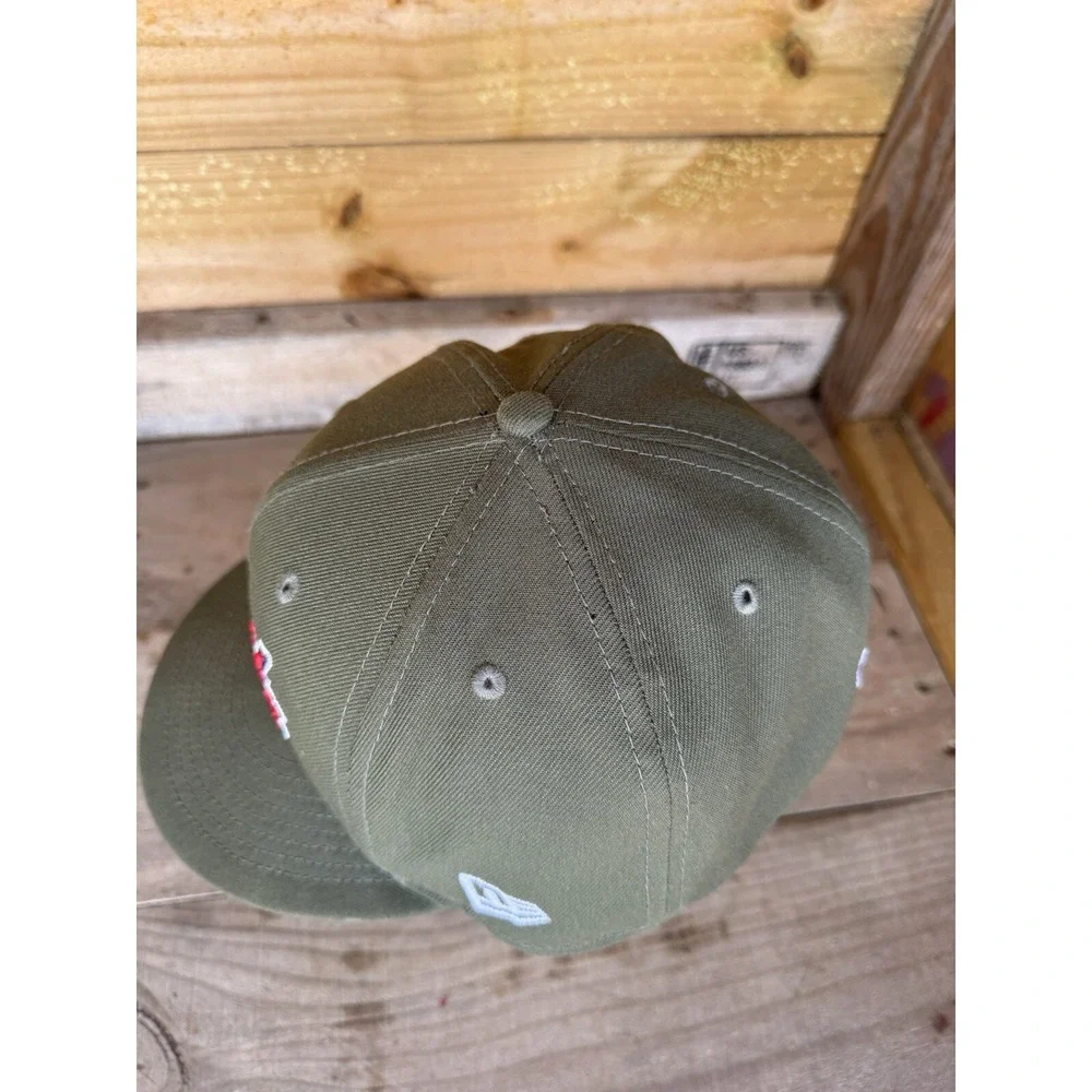 New Era 59fifty 7 5/8 Atlanta Braves World Series 2021 Olive‎ Green Color